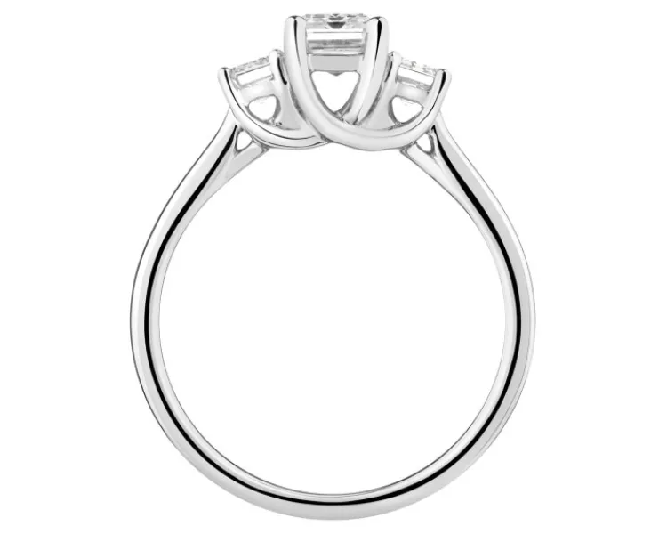 Discount Apart Pierścionek z białego złota z diamentami laboratoryjnymi - 1,52 ct - próba 750
