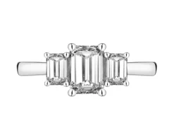 Discount Apart Pierścionek z białego złota z diamentami laboratoryjnymi - 1,52 ct - próba 750