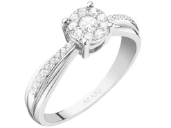 Discount Apart Pierścionek z białego złota z brylantami - 0,28 ct - próba 750