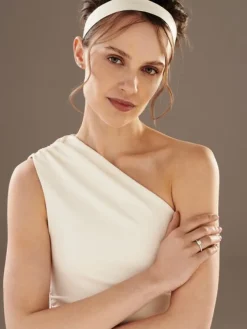 Apart Pierścionek z białego złota z diamentami - SI1/H - 1,34 ct - próba 750< Pierścionki