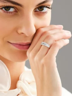 Apart Pierścionek z białego złota z diamentami laboratoryjnymi - 2,06 ct - próba 750