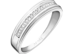 Apart Pierścionek z białego złota z diamentami - 0,06 ct - próba 585< Pierścionki