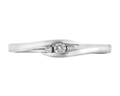 Apart Pierścionek z białego złota z brylantami - 0,07 ct - próba 585