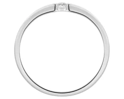 Apart Pierścionek z białego złota brylantem - 0,05 ct - próba 375< Pierścionki