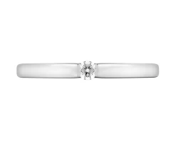 Apart Pierścionek z białego złota brylantem - 0,05 ct - próba 375< Pierścionki