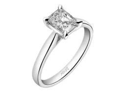 Apart Pierścionek z białego złota z diamentem - SI2/H - 1,00 ct - próba 750< Pierścionki