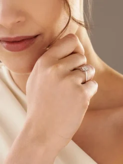 Apart Pierścionek z białego złota z diamentem - SI2/H - 1,00 ct - próba 750< Pierścionki