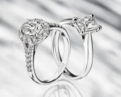 Apart Pierścionek z białego złota z diamentem - SI2/H - 1,00 ct - próba 750< Pierścionki