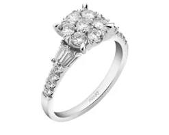 Apart Pierścionek z białego złota z diamentami - 0,75 ct - próba 585< Pierścionki