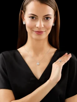 Apart Pierścionek z białego złota z diamentami - 0,66 ct - próba 750< Pierścionki