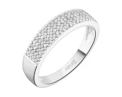 Apart Pierścionek z białego złota z diamentami - 0,24 ct - próba 585< Pierścionki