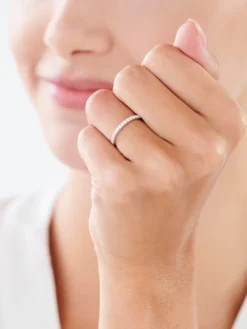 Online Apart Pierścionek z białego złota z brylantami - 0,20 ct - próba 585