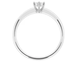 Apart Pierścionek z białego złota  z brylantem - 0,05 ct - próba 375< Pierścionki