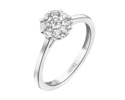Apart Pierścionek z białego złota z diamentami - 0,34 ct - próba 585< Pierścionki