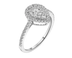 Clearance Apart Pierścionek z białego złota z brylantami - 0,68 ct - próba 750