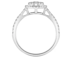 Clearance Apart Pierścionek z białego złota z brylantami - 0,68 ct - próba 750