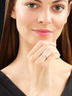 Clearance Apart Pierścionek z białego złota z brylantami - 0,68 ct - próba 750