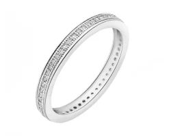 New Apart Pierścionek z białego złota z diamentami - Eternity - 0,15 ct - próba 585