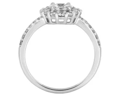 Apart Pierścionek z białego złota z diamentami - 0,73 ct - próba 750< Pierścionki