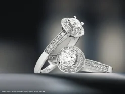 Apart Pierścionek z białego złota z brylantami - 0,44 ct - próba 585< Pierścionki