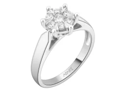 Apart Pierścionek z białego złota z brylantami - 0,35 ct - próba 585