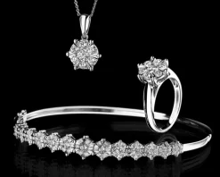 Apart Pierścionek z białego złota z brylantami - 0,35 ct - próba 585