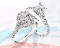 New Apart Pierścionek z białego złota z diamentami - VS2/H - 2,70 ct - próba 750