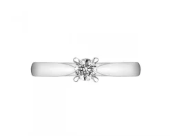 Apart Pierścionek z białego złota z brylantem - 0,15 ct - próba 585< Pierścionki