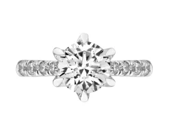 Apart Pierścionek z białego złota z brylantami laboratoryjnymi - 1,75 ct - próba 750< Pierścionki
