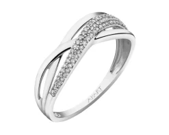 Apart Pierścionek z białego złota z diamentami - 0,13 ct - próba 585< Wszystkie
