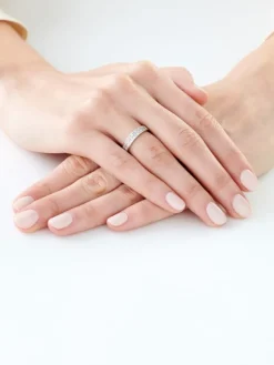 Apart Pierścionek z białego złota z diamentami - 0,55 ct - próba 585