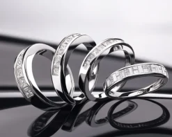 Apart Pierścionek z białego złota z diamentami - 0,55 ct - próba 585