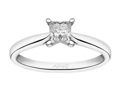 Apart Pierścionek z białego złota z diamentem - SI1/H - 0,50 ct - próba 585< Pierścionki