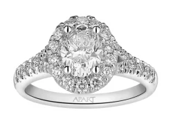 Apart Pierścionek z białego złota z diamentami - SI1/H - 1,50 ct - próba 750< Wszystkie