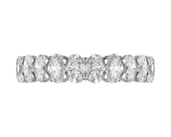 Apart Pierścionek z białego złota z diamentami - Eternity - 4,20 ct - próba 750< Pierścionki