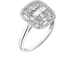 Discount Apart Pierścionek z białego złota z diamentami - 0,49 ct - próba 585
