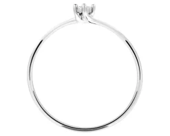 Apart Pierścionek z białego złota z brylantem - 0,01 ct - próba 585< Pierścionki