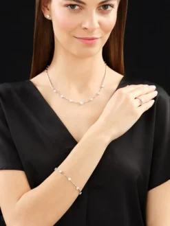 Discount Apart Pierścionek z białego złota z brylantami - 0,25 ct - próba 750