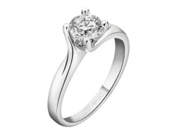 Apart Pierścionek z białego złota z brylantem - SI2/H - 0,70 ct - próba 750