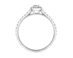 Apart Pierścionek z białego złota z diamentami - SI2/H - 0,54 ct - próba 585< Pierścionki