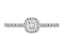 Apart Pierścionek z białego złota z diamentami - SI2/H - 0,54 ct - próba 585< Pierścionki