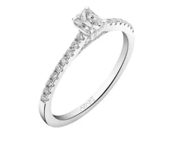 Best Apart Pierścionek z białego złota z diamentami - SI2/H - 0,41 ct - próba 585