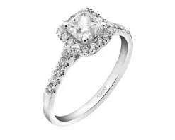 Apart Pierścionek z białego złota z diamentami -SI1/H - 1,33 ct - próba 750