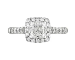 Apart Pierścionek z białego złota z diamentami -SI1/H - 1,33 ct - próba 750