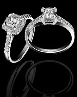 Apart Pierścionek z białego złota z diamentami -SI1/H - 1,33 ct - próba 750