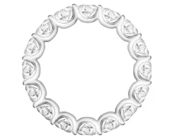Apart Pierścionek z białego złota z brylantami laboratoryjnymi - Eternity - 3,75 ct - próba 750