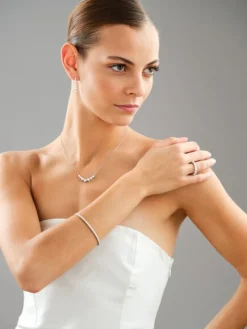 Apart Pierścionek z białego złota z brylantami laboratoryjnymi - Eternity - 3,75 ct - próba 750