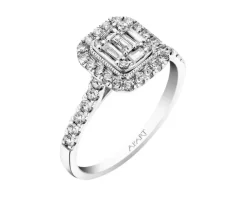 New Apart Pierścionek z białego złota z diamentami - 0,50 ct - próba 585