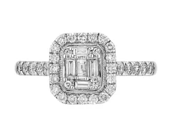 New Apart Pierścionek z białego złota z diamentami - 0,50 ct - próba 585
