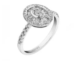 Apart Pierścionek z białego złota z diamentami - 0,68 ct - próba 585< Pierścionki